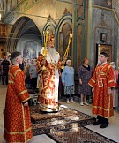 Митрополит Марк возглавил Литургию в престольный праздник храма Иоанна Предтечи