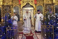 Всенощное бдение в Покровском храме города Советска - 13.01.2026