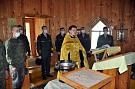 Состоялся водосвятный молебен в церкви Илии пророка на территории воинской части п. Мирный