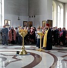 Молебен святым мученикам Флору и Лавру в Крестовоздвиженском храме п. Мурыгино
