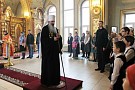 В День Победы митрополит Вятский и Слободской Марк совершил Литургию в церкви святой великомученицы Екатерины г. Кирова и принял участие в праздничном параде