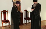Вручение дипломов выпускникам Вятского Духовного училища. Ноябрь 2014 г
